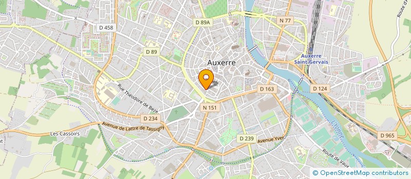 localisation de l'entreprise SCI LES GLENARDES à AUXERRE