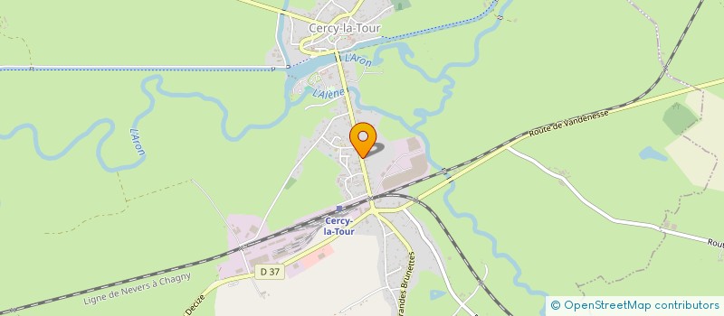 localisation de l'entreprise SCI LES GLENONS  CERCY-LA-TOUR