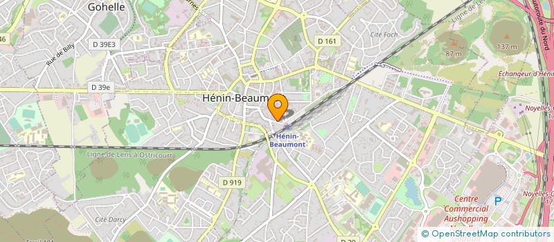 localisation de l'entreprise SCI LES GLYCINES à HENIN-BEAUMONT