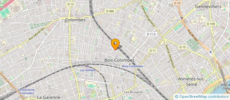 localisation de l'entreprise SCI LES GLYCINES à BOIS-COLOMBES