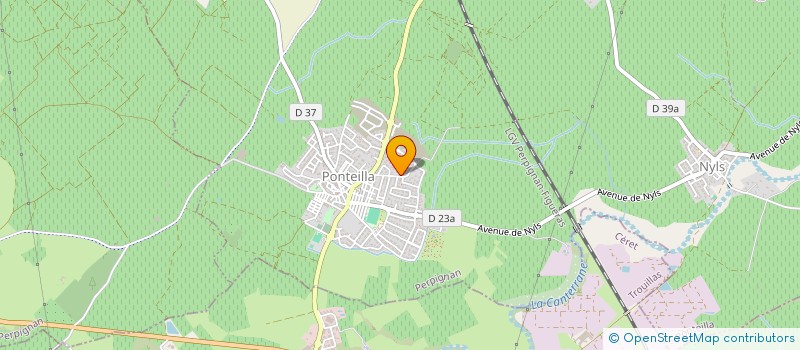 localisation de l'entreprise SCI LES GLYCINES  PONTEILLA