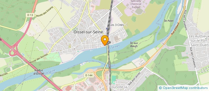 localisation de l'entreprise SCI LES GLYCINES  OISSEL