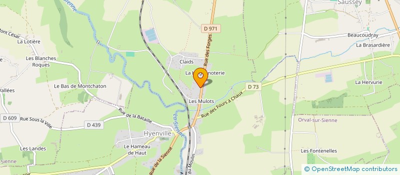 localisation de l'entreprise SCI LES GLYCINES  ORVAL SUR SIENNE