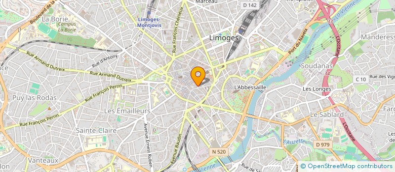 localisation de l'entreprise SCI LES GLYCINES à LIMOGES