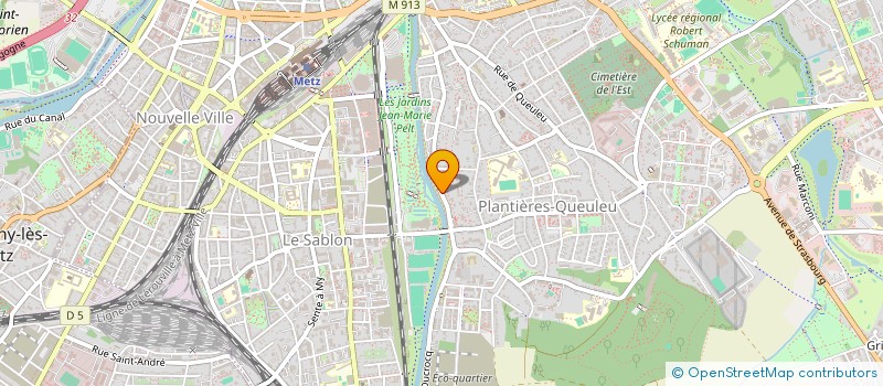 localisation de l'entreprise SCI LES GLYCINES  METZ