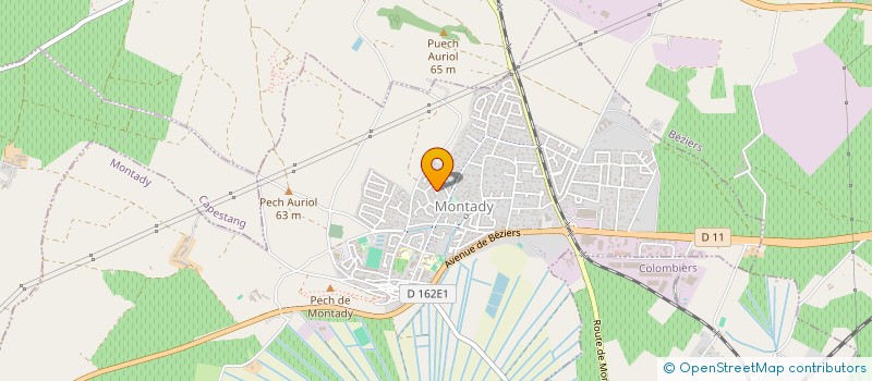 localisation de l'entreprise SCI LES GLYCINES  MONTADY