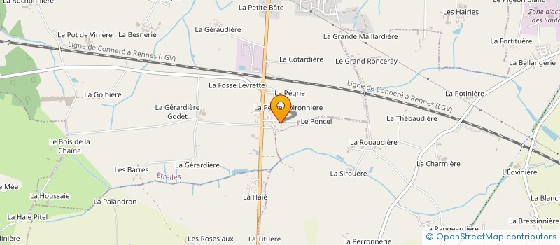 localisation de l'entreprise SCI LES GLYCINES  ETRELLES