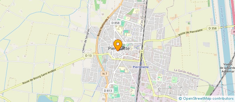 localisation de l'entreprise SCI LES GLYCINES à PIERRELATTE