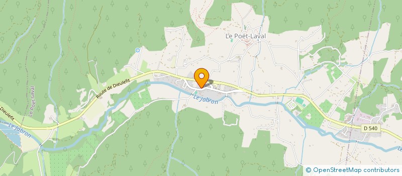 localisation de l'entreprise SCI LES GLYCINES  LE POET-LAVAL