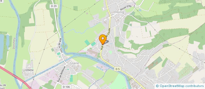 localisation de l'entreprise SCI LES GLYCINES  FLOING