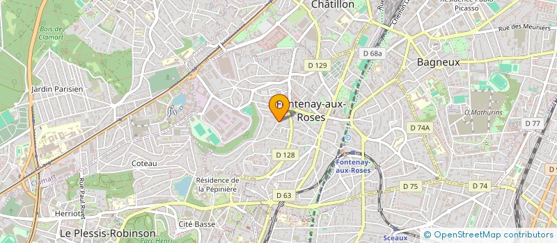 localisation de l'entreprise SCI LES GLYCINES à FONTENAY-AUX-ROSES