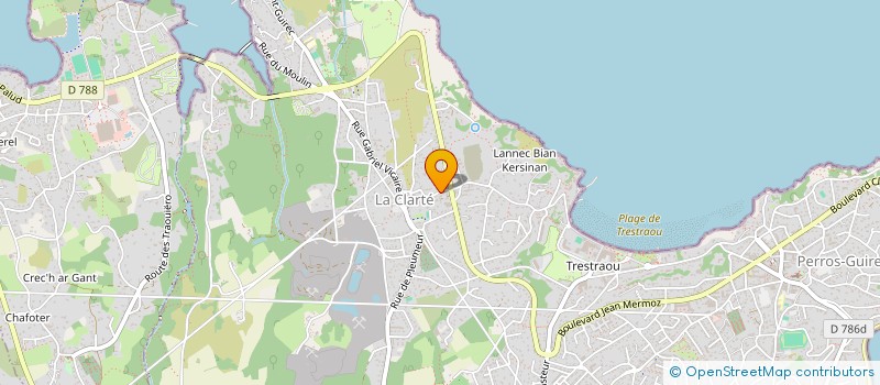 localisation de l'entreprise SCI LES GLYCINES  PERROS-GUIREC