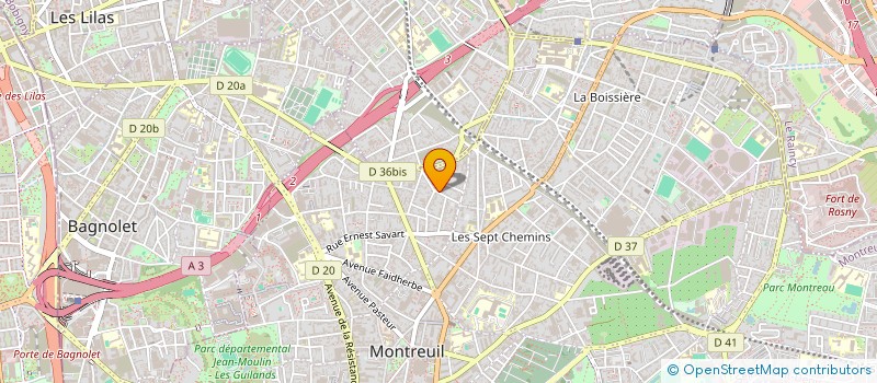 localisation de l'entreprise SCI LES GLYCINES à MONTREUIL
