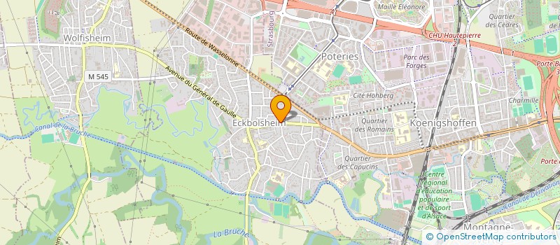 localisation de l'entreprise SCI LES GLYCINES  ECKBOLSHEIM