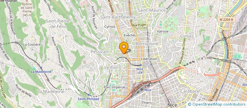 localisation de l'entreprise SCI LES GLYCINES  NICE
