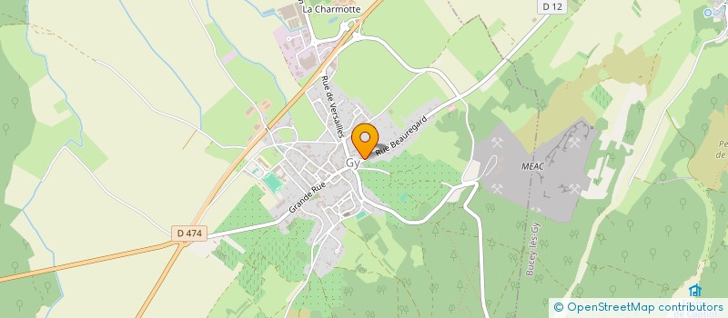 localisation de l'entreprise SCI LES GLYCINES  GY