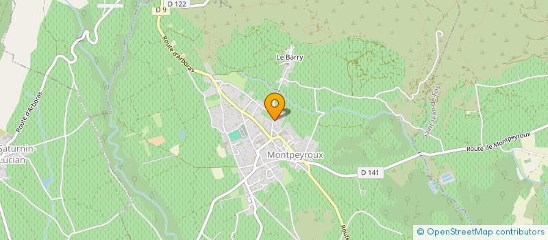 localisation de l'entreprise SCI LES GLYCINES 7  MONTPEYROUX