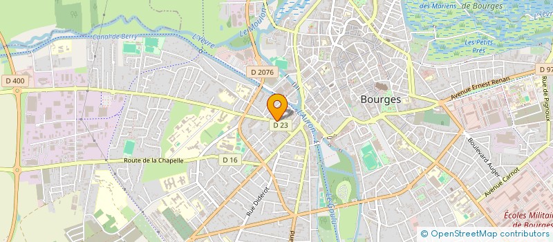 localisation de l'entreprise SCI LES GLYCINES  BOURGES