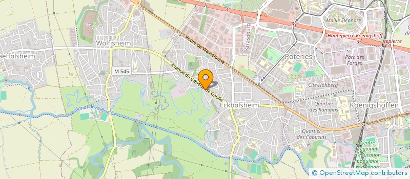 localisation de l'entreprise SCI LES GLYCINES  ECKBOLSHEIM