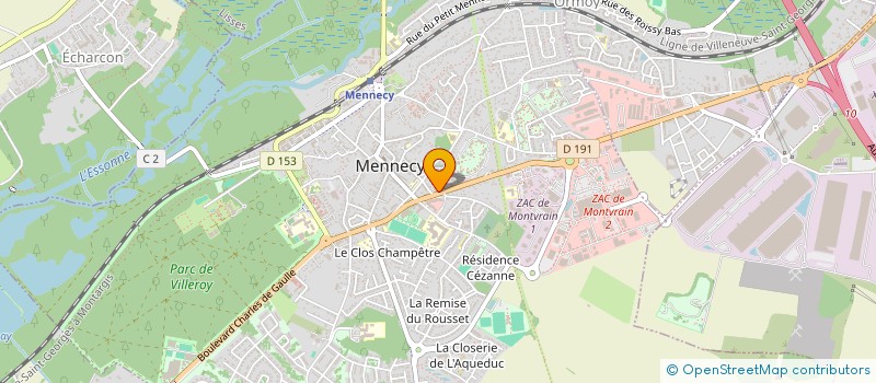 localisation de l'entreprise SCI LES GLYCINES à MENNECY