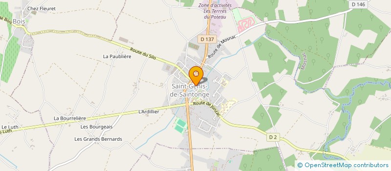 localisation de l'entreprise SCI LES GLYCINES DE SAINTONGE  SAINT-GENIS-DE-SAINTONGE