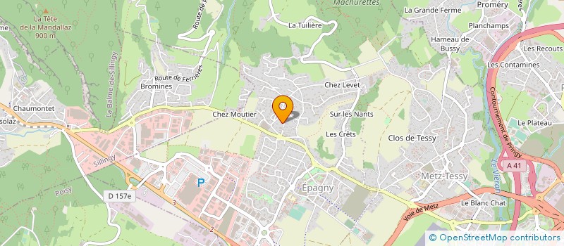 localisation de l'entreprise SCI LES GOBELINS  EPAGNY METZ-TESSY