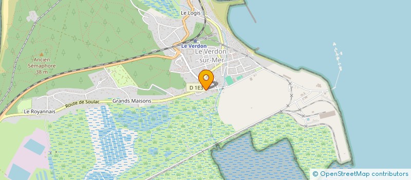 localisation de l'entreprise SCI LES GOELANDS  LE VERDON-SUR-MER