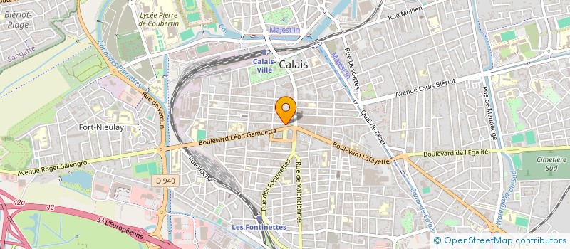 localisation de l'entreprise SCI LES GOELANDS  CALAIS