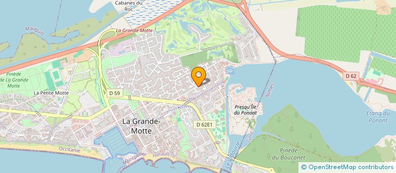 localisation de l'entreprise SCI LES GOELANDS  LA GRANDE-MOTTE