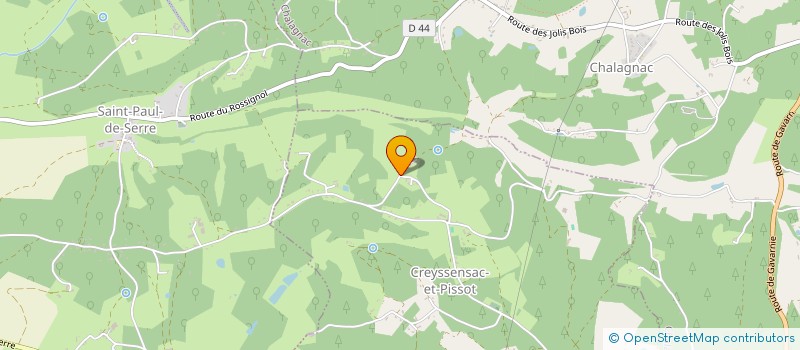 localisation de l'entreprise SCI LES GOELANDS  EGLISE-NEUVE-DE-VERGT