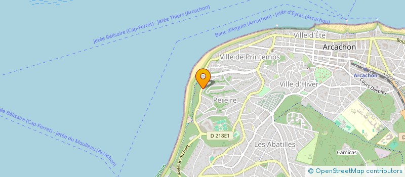 localisation de l'entreprise SCI LES GOELANDS  ARCACHON