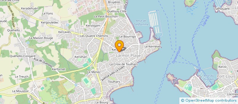 localisation de l'entreprise SCI LES GOELANDS  LARMOR-PLAGE