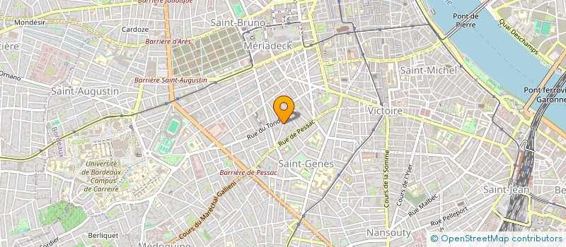 localisation de l'entreprise SCI LES GOELETTES  BORDEAUX