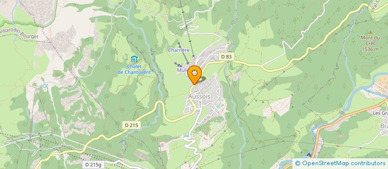 localisation de l'entreprise SCI LES GOLIETTES  AUSSOIS