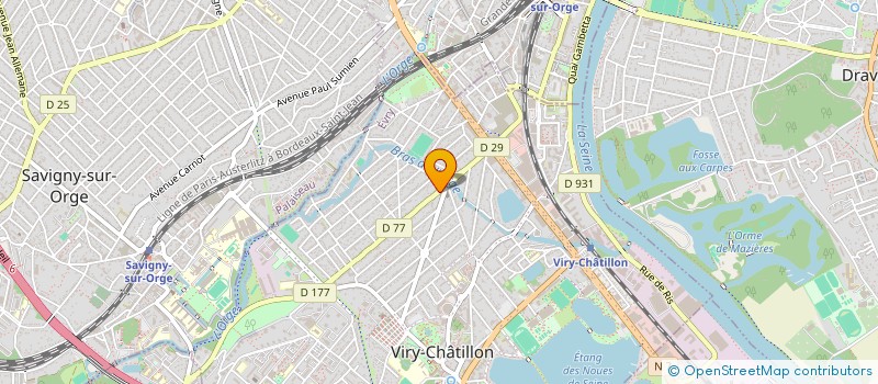 localisation de l'entreprise SCI LES GONDOLES à VIRY-CHATILLON