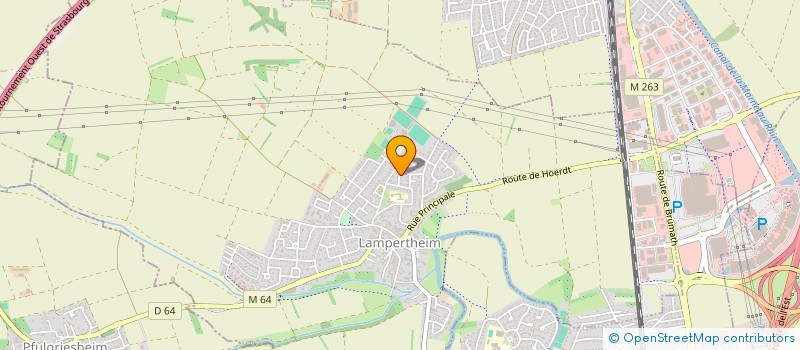 localisation de l'entreprise SCI LES GORBIOTS  LAMPERTHEIM