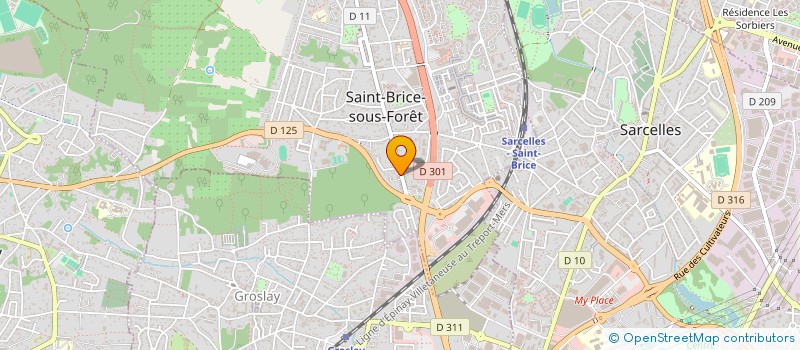 localisation de l'entreprise SCI LES GOSSES à SAINT-BRICE-SOUS-FORET