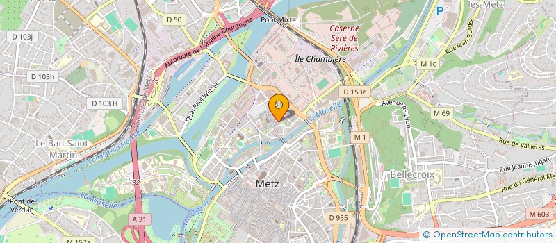 localisation de l'entreprise SCI LES GOURDIFLOTS  METZ