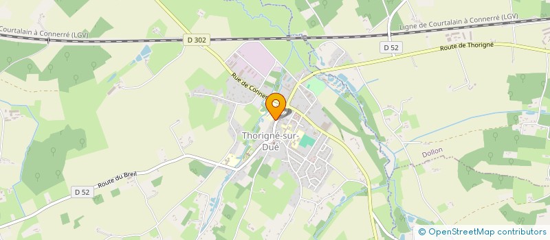 localisation de l'entreprise SCI LES GOURMETS  THORIGNE-SUR-DUE