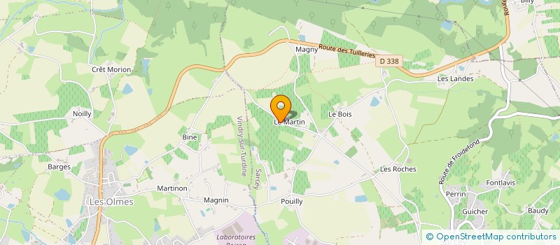 localisation de l'entreprise SCI LES GOUTTES  VINDRY-SUR-TURDINE