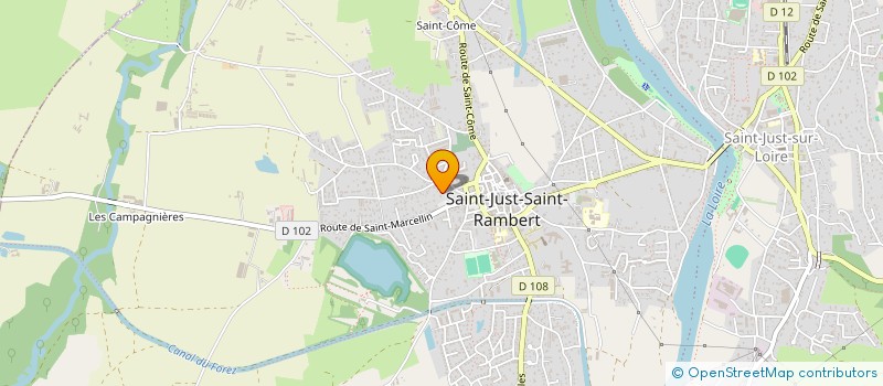 localisation de l'entreprise SCI LES GRAINETIERS  SAINT-JUST-SAINT-RAMBERT