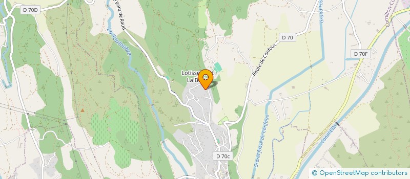 localisation de l'entreprise SCI LES GRANDES BORIES à CORNILLON-CONFOUX