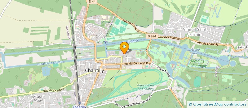 localisation de l'entreprise SCI LES GRANDES CASCADES  CHANTILLY