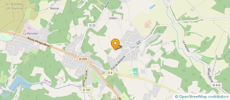 localisation de l'entreprise SCI LES GRANDES CHAUMES  GARAT