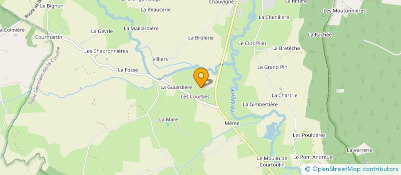 localisation de l'entreprise SCI LES GRANDES COURBES à SAINT-GERMAIN-DE-LA-COUDRE