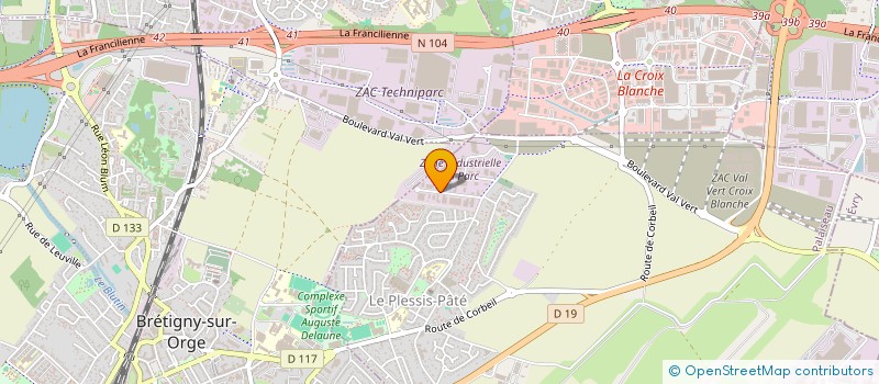 localisation de l'entreprise SCI LES GRANDES COUTURES  LE PLESSIS-PATE