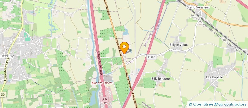 localisation de l'entreprise SCI LES GRANDES JARENTES  MORANCE