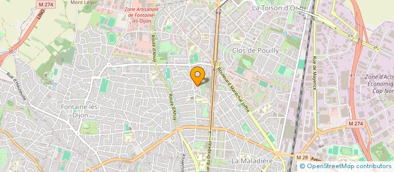 localisation de l'entreprise SCI LES GRANDES JUSTICES à DIJON