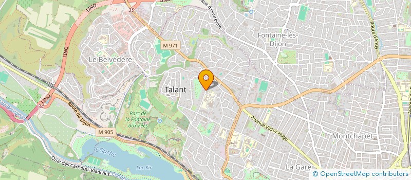 localisation de l'entreprise SCI LES GRANDES LONGENNES  TALANT