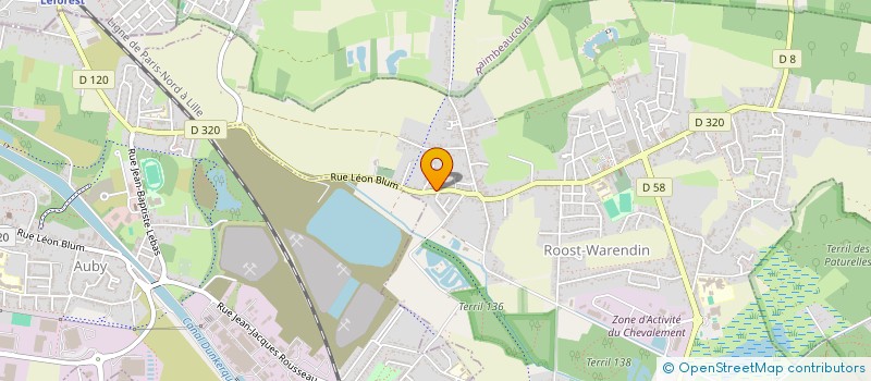 localisation de l'entreprise SCI LES GRANDES MAREES  ROOST-WARENDIN